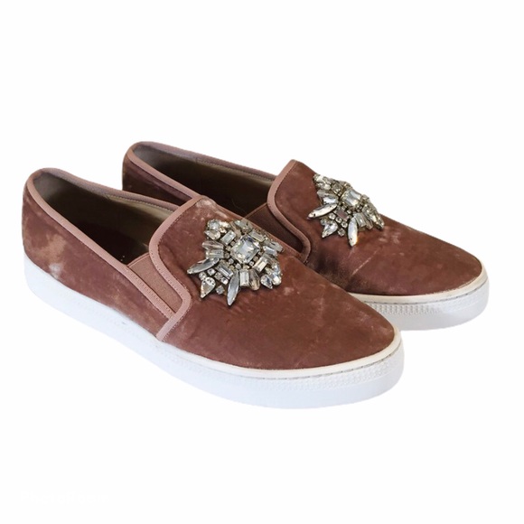 Badgley Mischka Shoes - Badgley Mischka Barre Crystal Embellished Sneakers